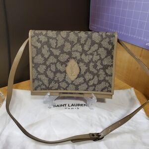 Vintage Saint Laurent Leopard Or Giraffe Print Crossbody Bag
